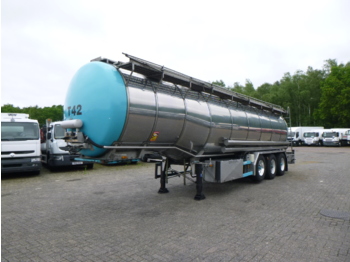 Semirremolque cisterna para transporte de alimentos Burg Food tank inox 32.5 m3 / 3 comp + pump: foto 1