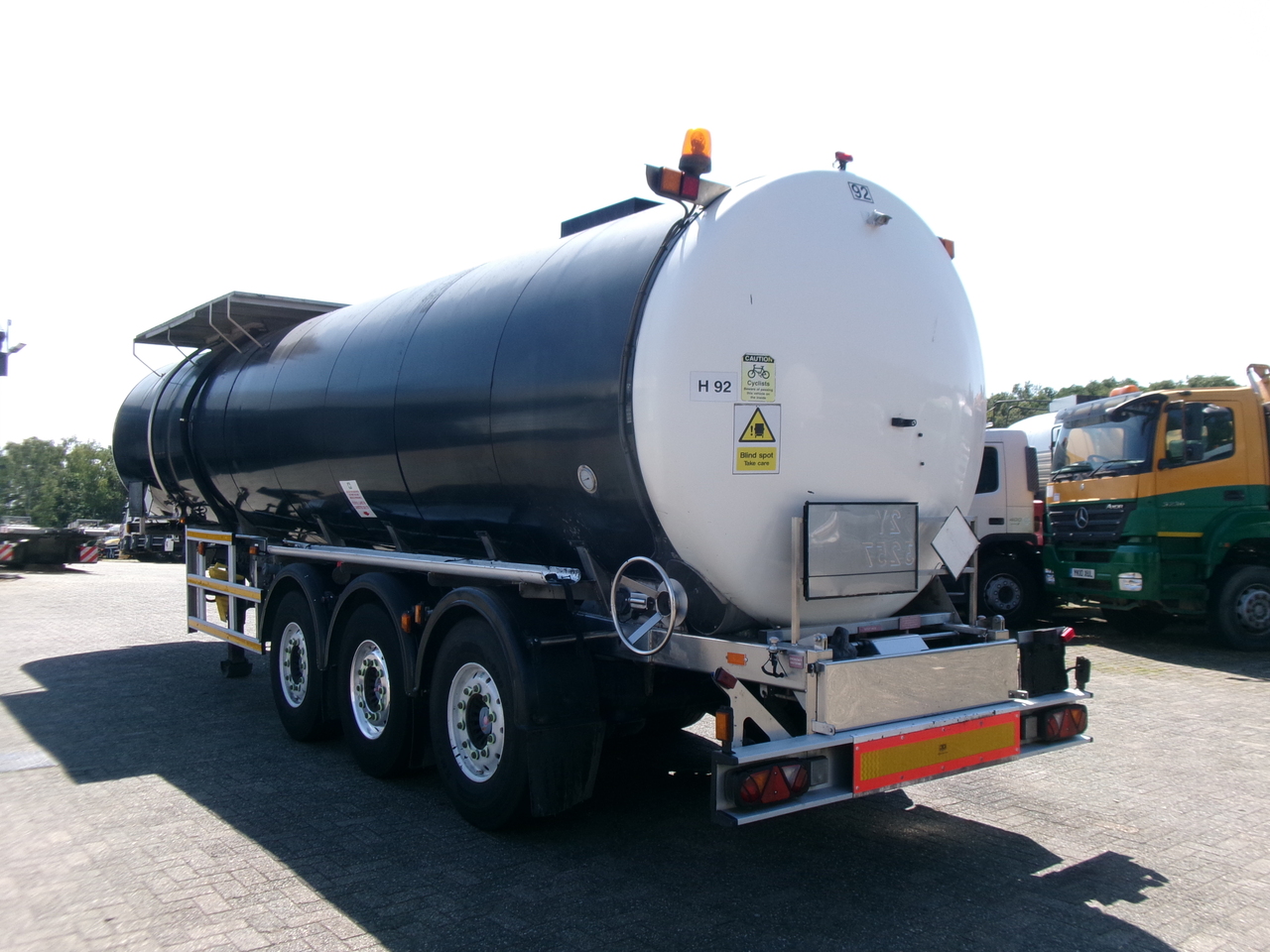 Semirremolque cisterna para transporte de betún Clayton Bitumen tank inox 33 m3 / 1 comp + ADR: foto 3