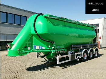 Semirremolque cisterna para transporte de silos Feldbinder EUT 37.3 / 7315/A/2 - 37m3 /Lenkachse/Alu-Felgen: foto 1