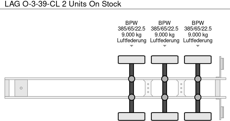 Semirremolque cisterna para transporte de substancias químicas LAG O-3-39-CL 2 Units On Stock: foto 15