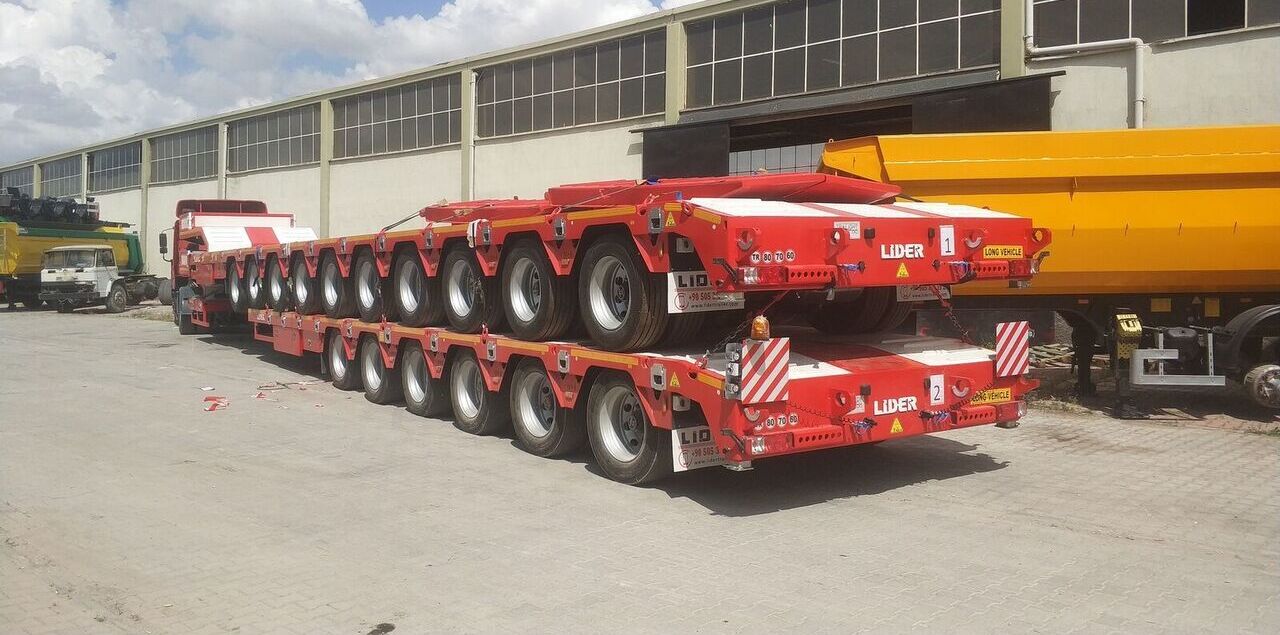 Semirremolque góndola rebajadas nuevo LIDER 2023 model 150 Tons capacity Lowbed semi trailer: foto 1