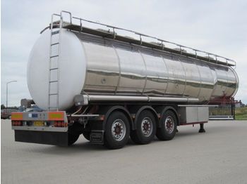 Dijkstra 38.000 L, 1 comp., insulated, pressure, heating - Semirremolque cisterna