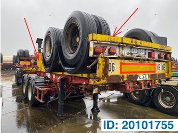 Semirremolque portacontenedore/ intercambiable Fruehauf Skelet 20 ft
