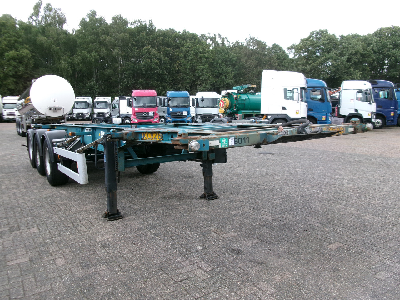 Leasing de Van Hool 3-axle container chassis 20,30 ft. Van Hool 3-axle container chassis 20,30 ft.: foto 2