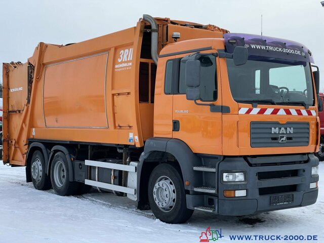 Camión de basura para transporte de basura MAN TGA 26.310 Schörling 3R II - Klima 3 Sitzplätze: foto 11