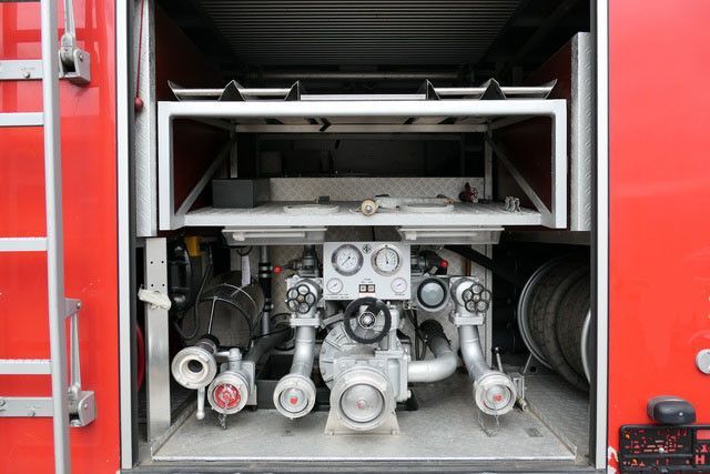 Camión de bomberos, Furgoneta combi Mercedes-Benz 814 F/Feuerwehr/Pumpe/9 Sitze: foto 9