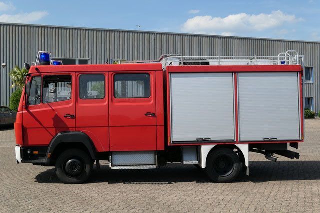 Camión de bomberos, Furgoneta combi Mercedes-Benz 814 F/Feuerwehr/Pumpe/9 Sitze: foto 2