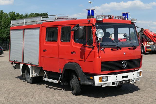 Camión de bomberos, Furgoneta combi Mercedes-Benz 814 F/Feuerwehr/Pumpe/9 Sitze: foto 3