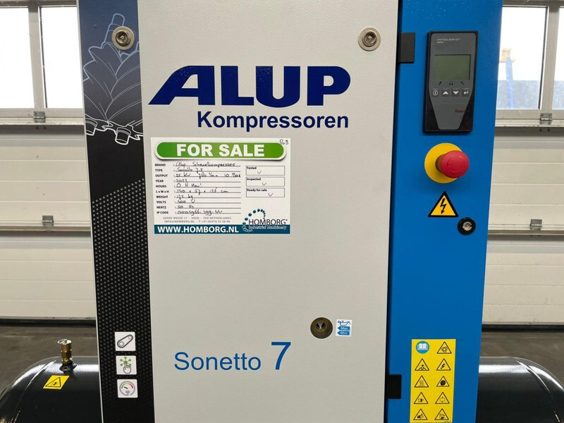 Alup Sonetto 7.5 + 200 Elektrische Schroefcompressor 5.5 kw 780 L / min 10 Bar - Compresor de aire: foto 5