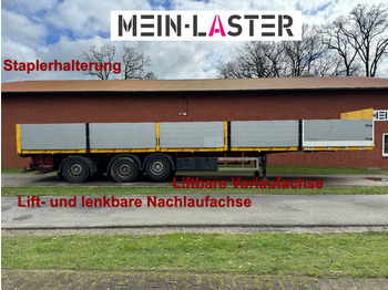 Schröder Pritsche Staplerhalterung Lenkachse  - Semirremolque plataforma/ Caja abierta: foto 1