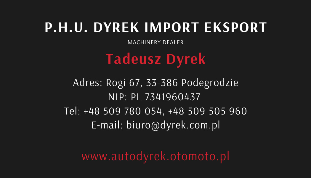 PHU "DYREK" Import Eksport Tadeusz Dyrek - anuncios sobre venta undefined: foto 1