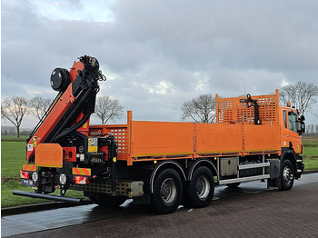 Camión caja abierta, Camión grúa Scania P410 PK18002-4 hydr: foto 3