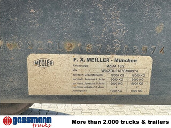 Remolque volquete Meiller Meiller MZDA 18/2, geteilte Alu-Bordwände, ca.: foto 3