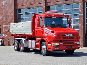 Camión volquete Scania T124-420 6x4 - Tipper - Retarder - Full steel - HUB Reduction - Manual gearbox: foto 3