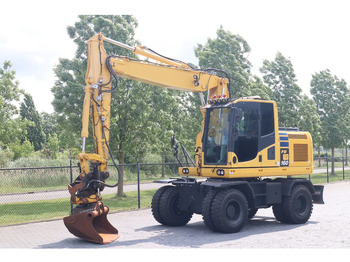 Excavadora de ruedas Komatsu PW 160-10 | ROTOTILT | NEW TIRES: foto 2