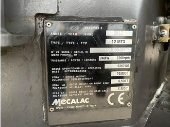 Excavadora de ruedas Mecalac 12 MTX: foto 3