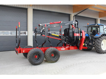 Remolque forestal nuevo Farmi FT12-CR69-9 m Kran-14,5 to.: foto 1