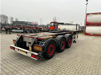 Semirremolque portacontenedore/ Intercambiable Burg 20FT ADR (EX/II, EX/III, FL, AT) Chassis, Empty weight : 3.690kg, SAF INTRADISC, 2x Liftaxle, NL-chassis, APK/ADR: 06-2025: foto 4