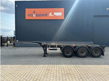 Semirremolque portacontenedore/ Intercambiable Pacton FLEX XL 45FT HC multi (3x extendable), liftaxle, SAF + DRUM, NL-chassis, APK: 12/2025: foto 4