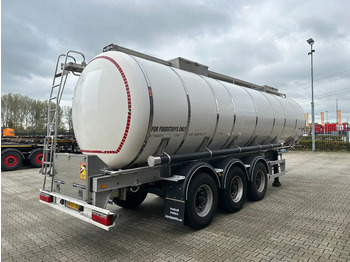 Semirremolque cisterna para transporte de alimentos Van Hool FOOD / RVS chassis / empty weight: 5.860kg / 29.500L / 1-comp.+ 1 baffel / discbrakes / NL / APK: 05/2026: foto 3
