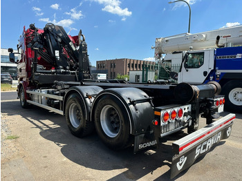 Camión multibasculante, Camión grúa Scania R580 6X2 V8 HOOKLIFT + CRANE HIAB 211 E-4 HIPRO - ROTATOR - RETARDER - ALCOA ALU - RADIO - NL TRUCK: foto 5