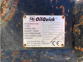 Acoplamiento rápido para Maquinaria de construcción OilQuick OQ65 - M314F / M316F / M318F: foto 4 Acoplamiento rápido para Maquinaria de construcción OilQuick OQ65 - M314F / M316F / M318F: foto 4