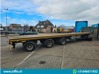 Semirremolque plataforma/ Caja abierta Broshuis 3-ass. Vlakke uitschuifbare Mega oplegger / 3x gestuurd: foto 4