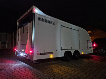 Remolque portavehículos BJT Race Transporter 4 550x212x188cm weiss E Winde Frontstauraum ASR Alufelgen dark 3500kg Modell 24: foto 3