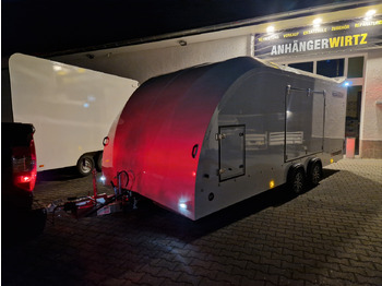 Remolque portavehículos BJT Race Transporter 4 550x212x188cm weiss E Winde Frontstauraum ASR Alufelgen dark 3500kg Modell 24: foto 2