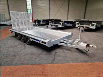 Remolque porta maquinaria HULCO TERRAX-3 Go Getter Aluboden 394x180x27cm Heckrampe 150cm LED Tridem 3500kg: foto 4