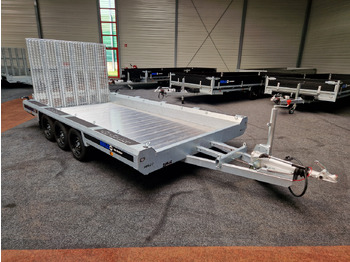 Remolque porta maquinaria HULCO TERRAX-3 Go Getter Aluboden 394x180x27cm Heckrampe 150cm LED Tridem 3500kg: foto 3
