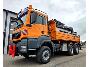 Camión volquete, Camión grúa MAN TGS 28.360 6x4-4 HIAB 144E-4 Kran Euro5: foto 4