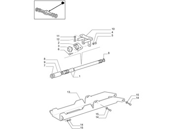 Eje y piezas NEW HOLLAND