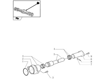 Eje y piezas NEW HOLLAND