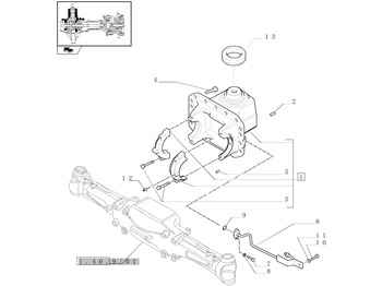 Eje y piezas NEW HOLLAND
