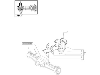 Eje y piezas NEW HOLLAND
