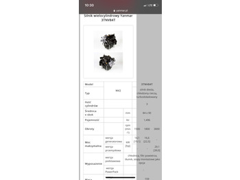 Motor y piezas YANMAR