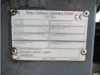 Cargadora de ruedas Terex TL80: foto 5
