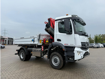 Camión grúa Mercedes-Benz Arocs 1835  4x2 Meiller Fassi F135 Kran Kipper: foto 2