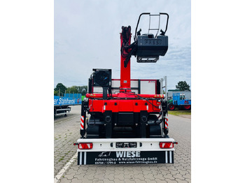 Semirremolque plataforma/ Caja abierta Wiese Baustoffauflieger - Heckkran Kran Fassi: foto 5