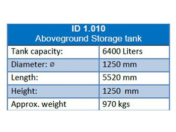Depósito de combustible para Camión de Visser Used 6400 L (3,2 ton) Gastanks - Gas, Gaz, LPG, GPL, Propane, Butane Tank Aboveground Used gastanks ID 1.010 ( Flexible options: Wholesale in a trailer/ Retail): foto 2