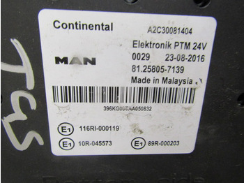 Unidad de control para Camión MAN ELEKTRONIK PTM UNIT P/NO 81.25805.7139: foto 2
