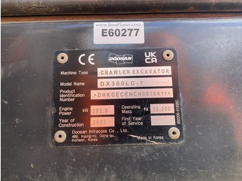 Excavadora de cadenas Doosan DX300LC-7: foto 5