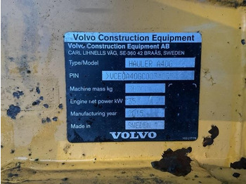 Dúmper articulado Volvo A40G: foto 5