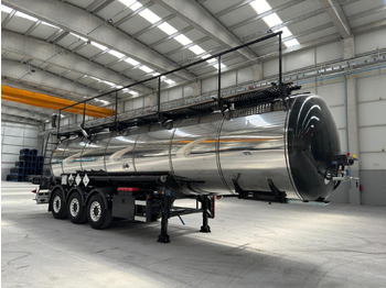 Semirremolque cisterna para transporte de substancias químicas nuevo NURSAN Stainless Steel L4BH Tanker: foto 2
