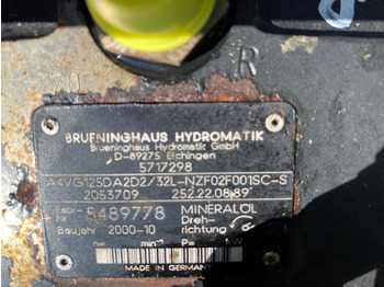Bomba hidráulica para Maquinaria de construcción Liebherr A4VG125, PVG350 aus L564: foto 5