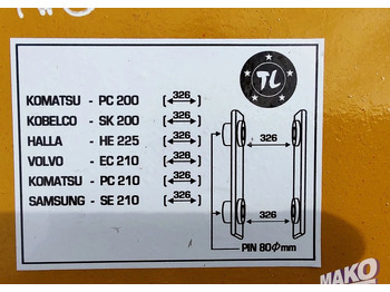 Implemento para Maquinaria de construcción nuevo Nowy zrywak do koparki TL Miller fi 80: foto 5
