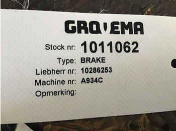 Piezas de freno Liebherr Brake: foto 4