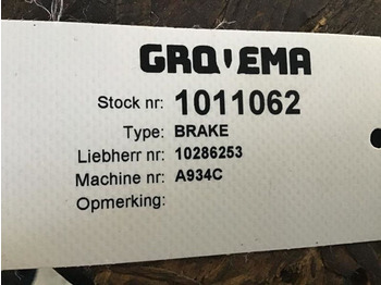 Piezas de freno Liebherr Brake: foto 2