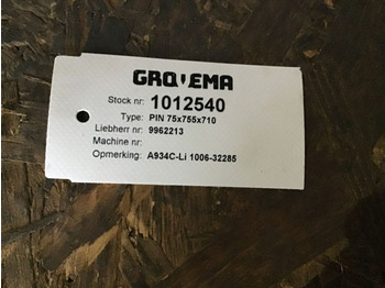 Piezas de recambio Liebherr PIN 75/755/710: foto 5